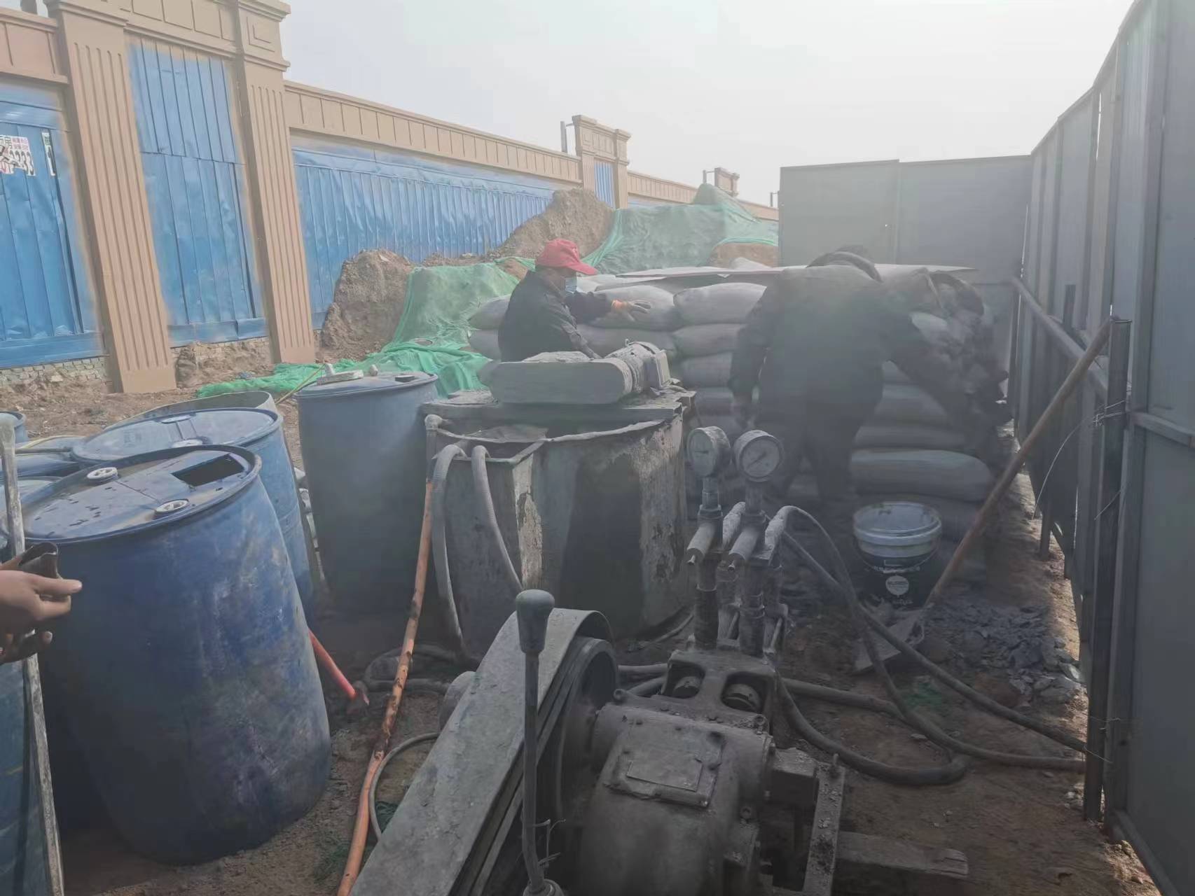 南林乡房屋下沉注浆